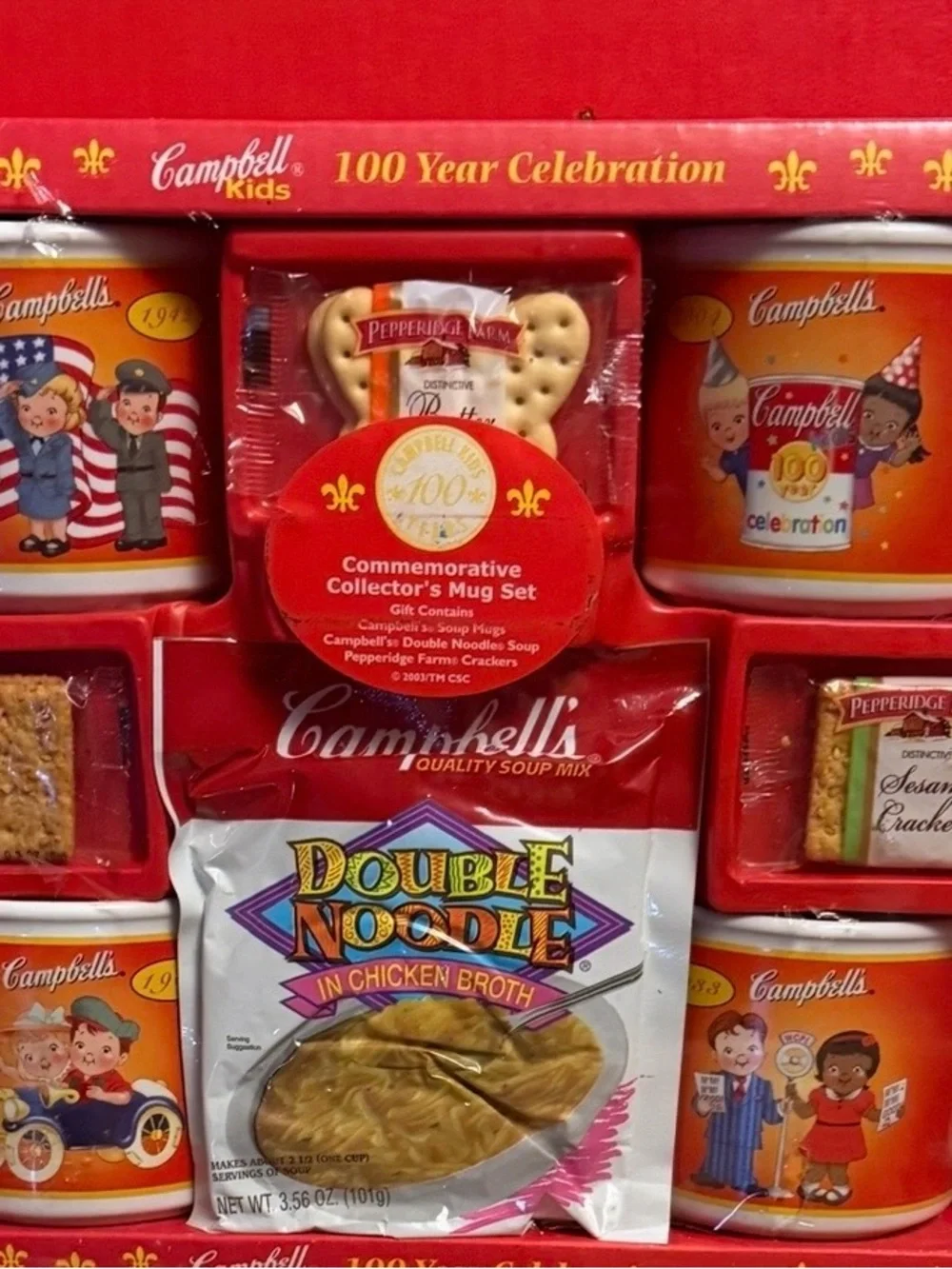 Vintage 2004 Campbell’s Kids 100 year CelebrationCommemorative Collector Mug Set